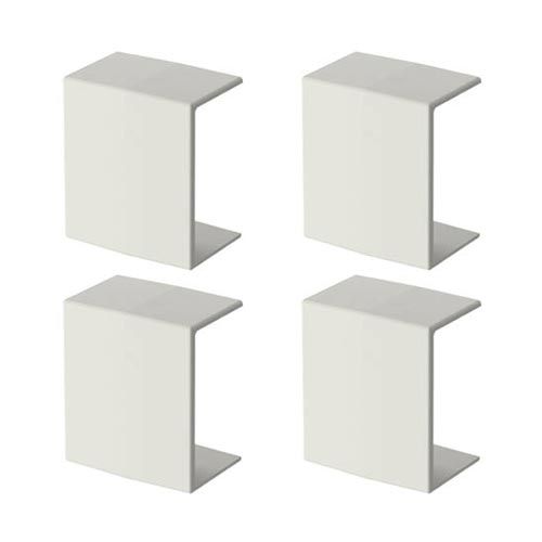 GGK Lot de 4 jonctions pour moulure électrique 7x12mm blanc
