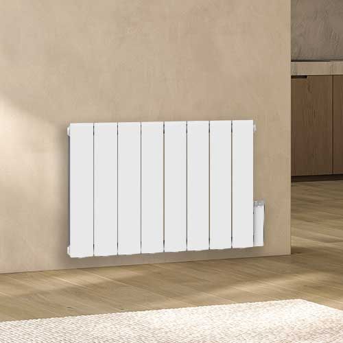HEATZY Shine Radiateur connecté à inertie fluide horizontal blanc 2000W - HEA041072
