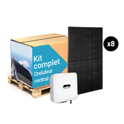 Kit solaire complet 3600Wc avec 8 panneaux photovoltaïques + onduleur central HUAWEI